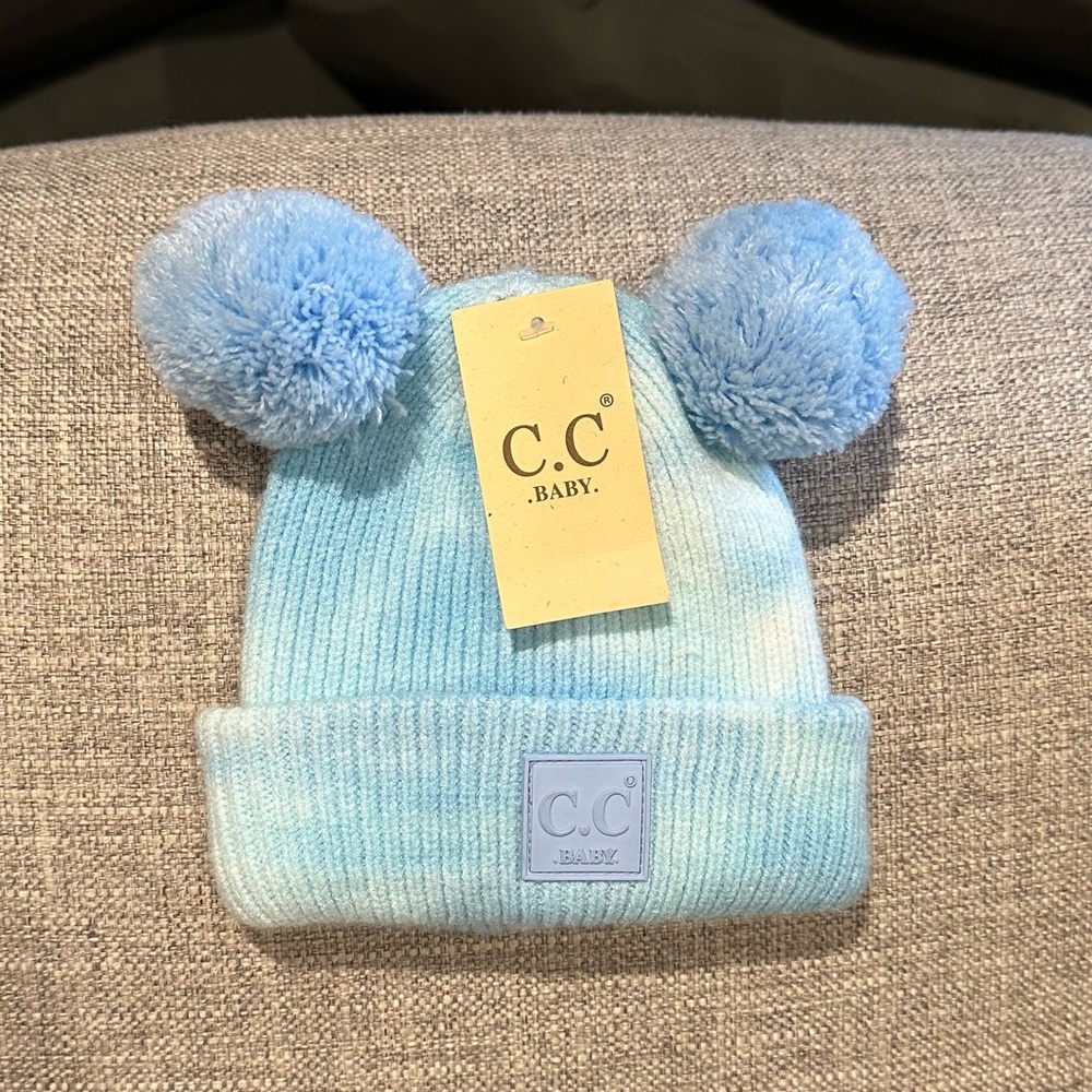 CC Baby Beanie tie dye blue